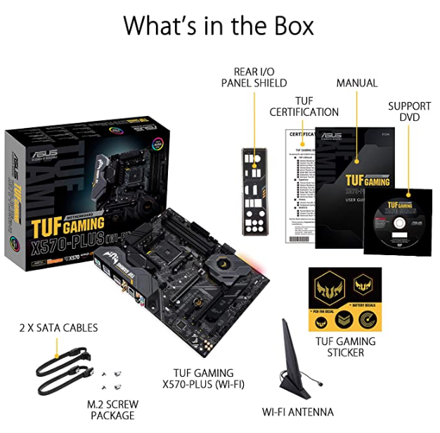 Asus AM4 TUF Gaming X570-Plus (Wi-Fi) ATX motherboard